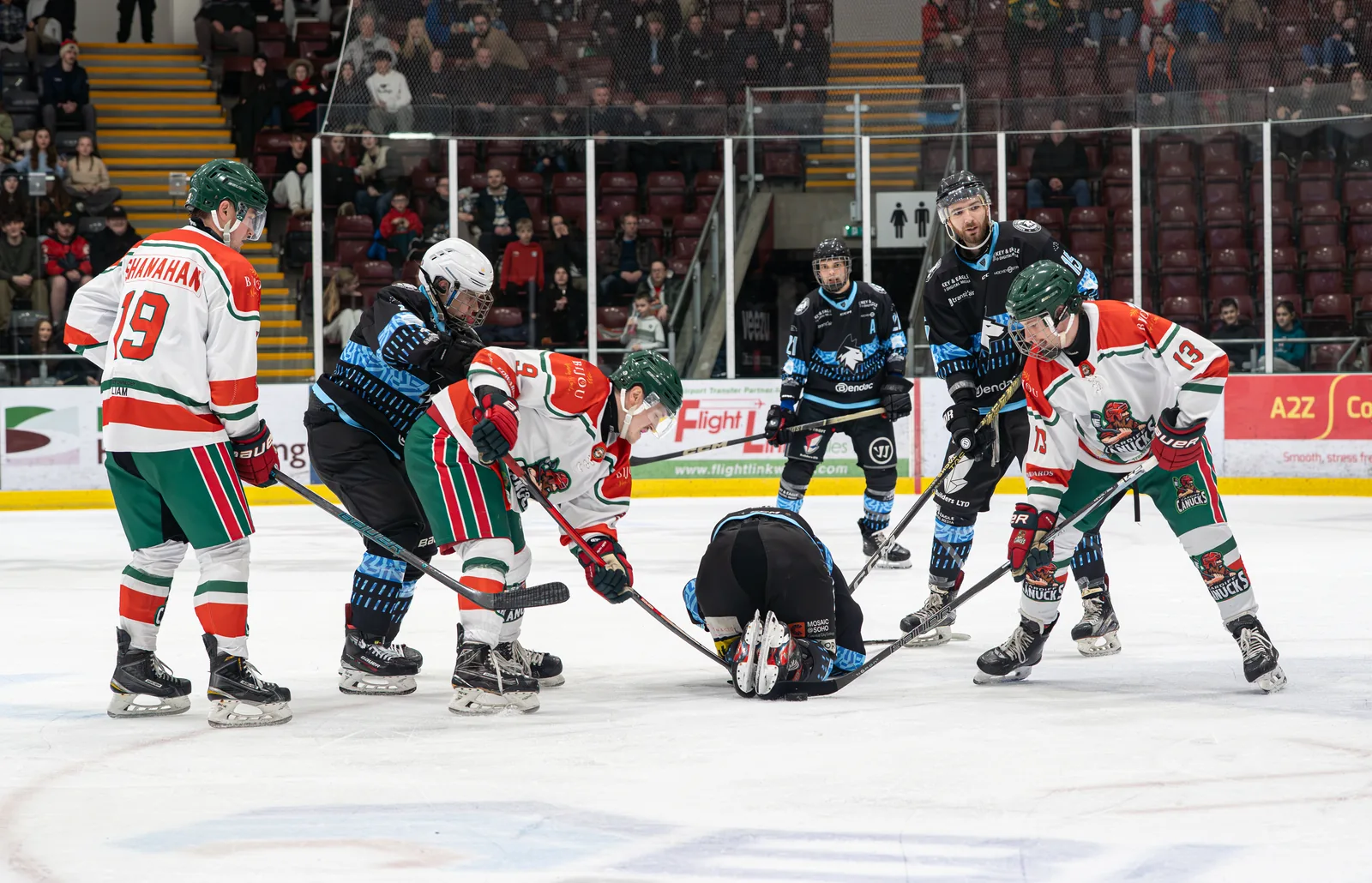 Players around the net during the Haringey home fixture on 15 February 2026.